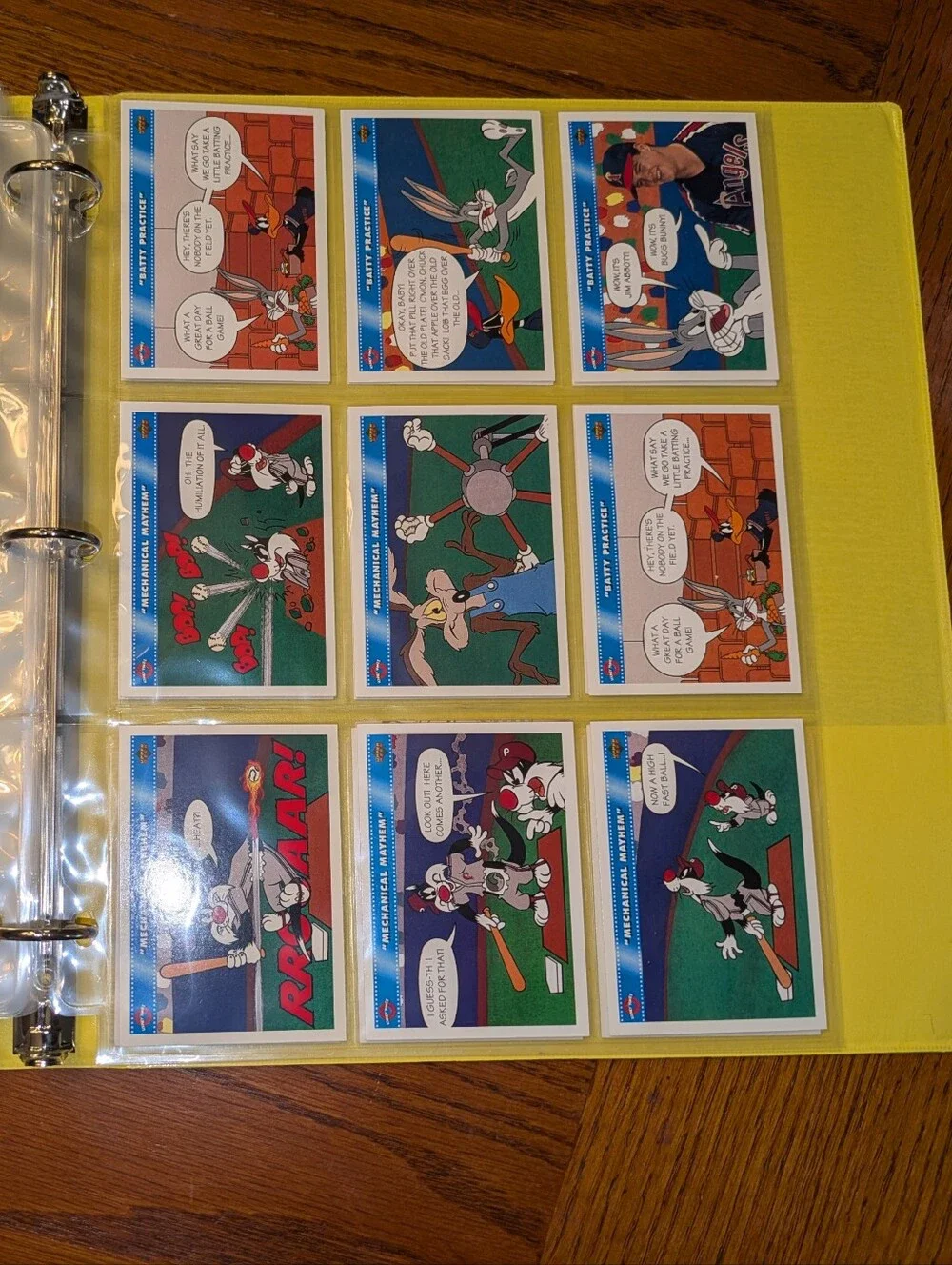 100 Looney Tunes MLB Cards Binder 🔥 1992 Upper Deck Comic Ball Baseball